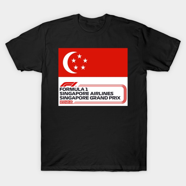 Singapore Gp 2023 F1 Singapore Lineup T-Shirt by CHRISTINAWEBER